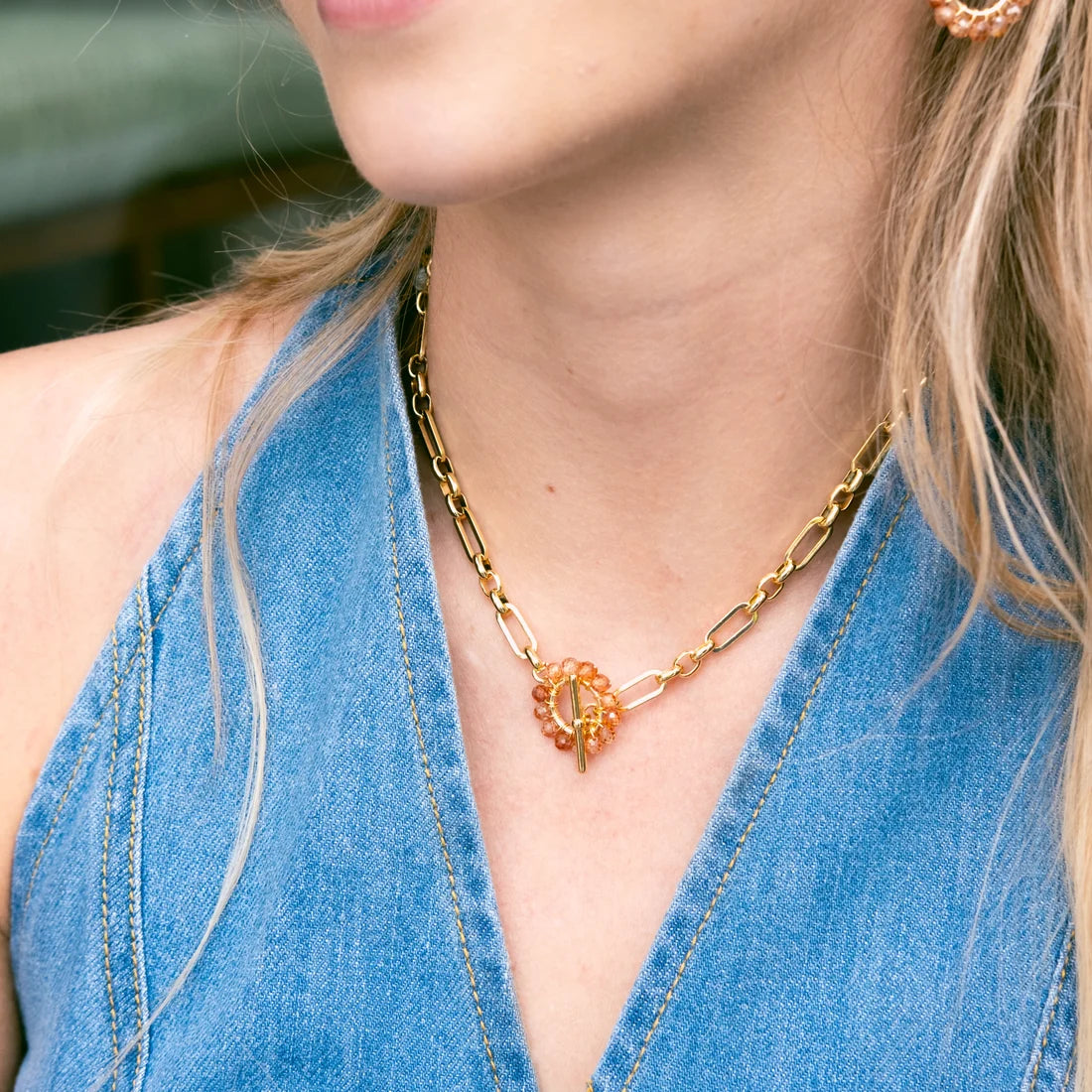 Savuti FOB Necklace - Champagne