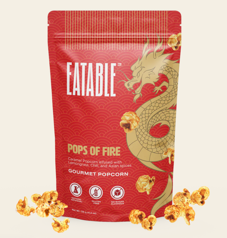 EATABLE Gourmet Popcorn - Pops of Fire
