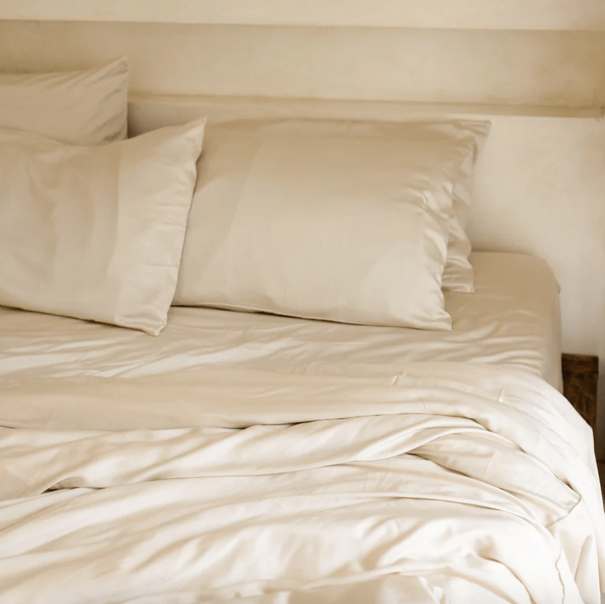 AEPTOM Organic Bamboo Sateen Duvet Cover Set