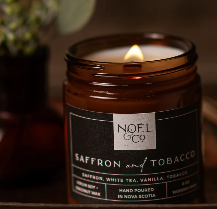 NOËL & CO Saffron + Tobacco 8oz Candle