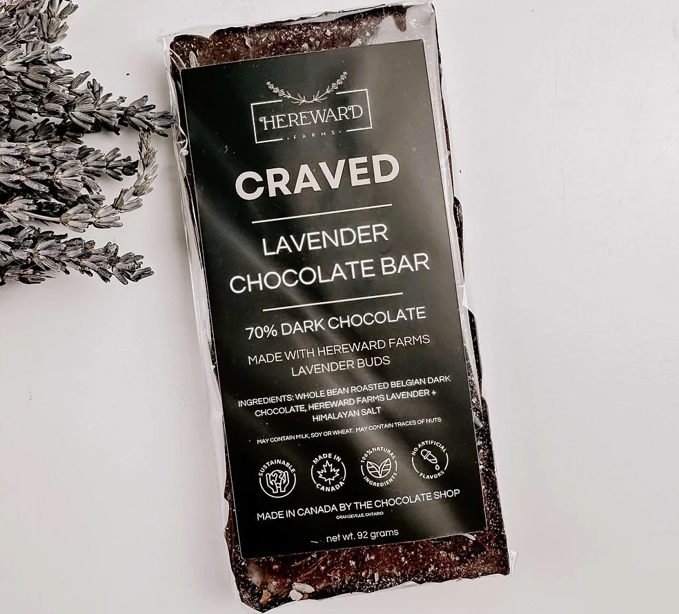Hereward Farms CRAVED Dark Chocolate with Lavender
