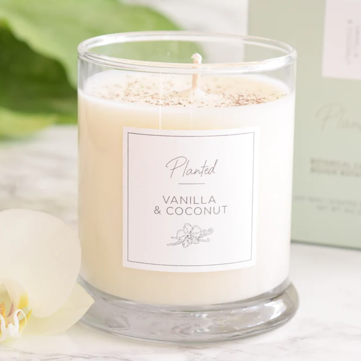 PLANTED Vanilla Coconut Soy Candle