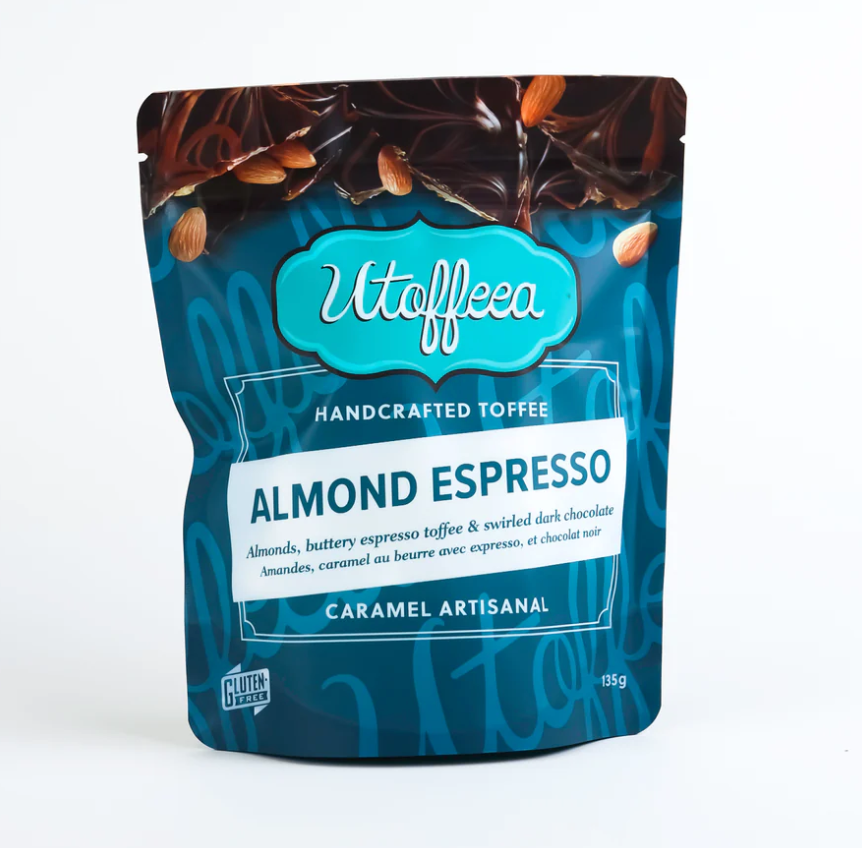 UTOFFEEA Almond Espresso Handcrafted Toffee