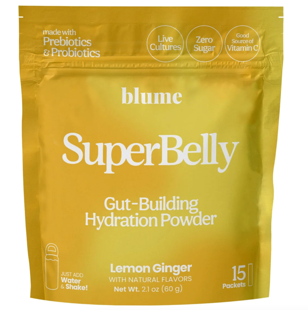 BLUME SuperBelly Lemon Ginger Hydration Powder