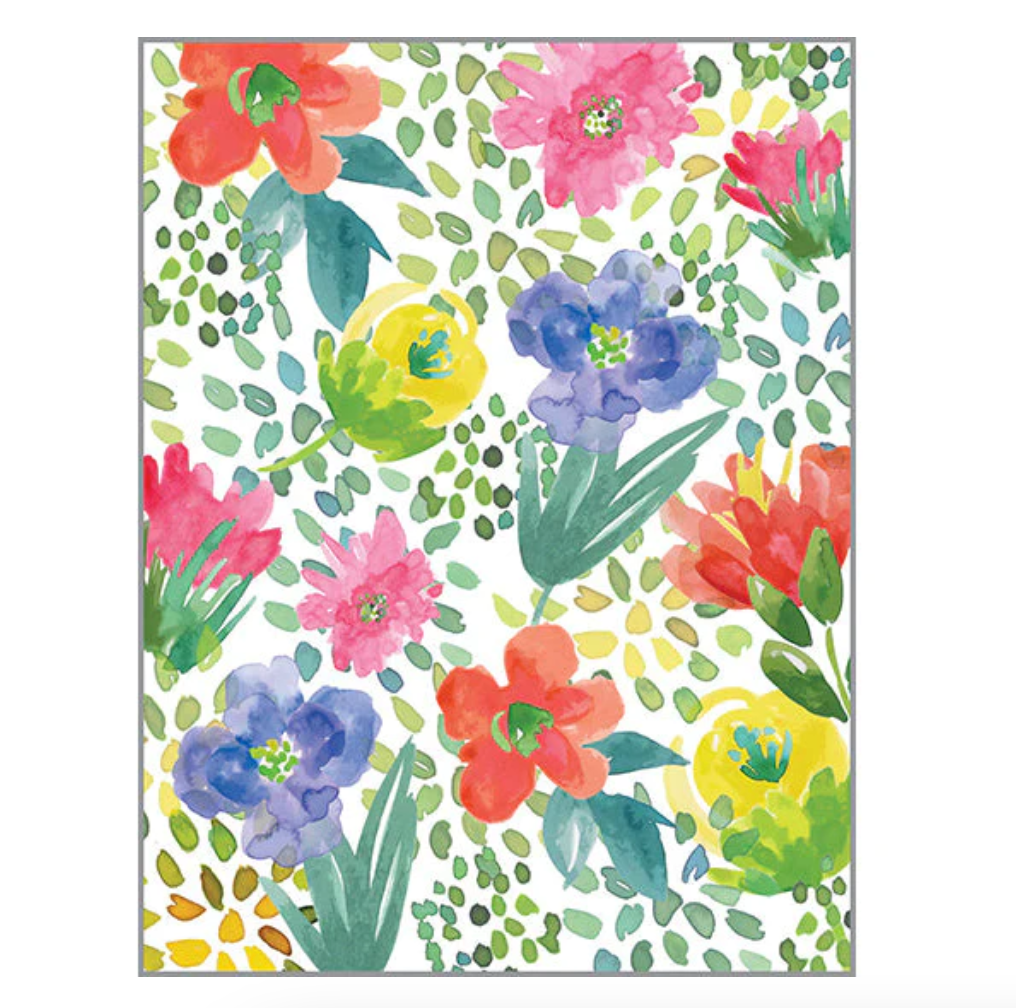Gina B Designs "Bright Floral" Blank Greeting Card