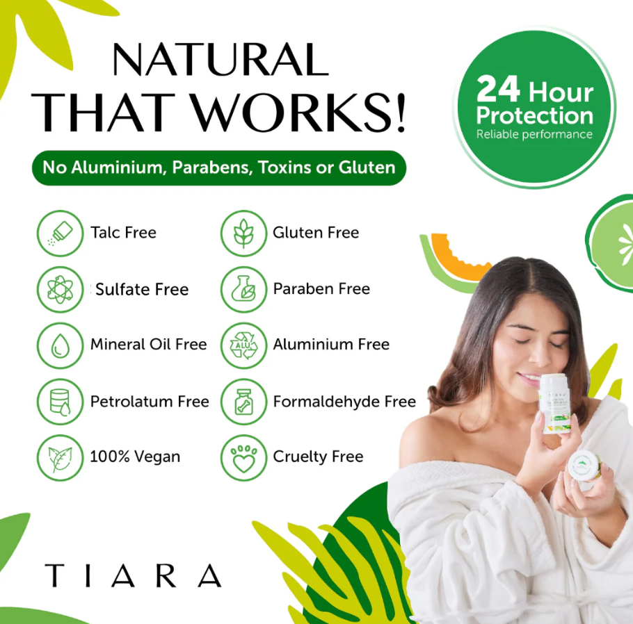 TIARA Natural Deodorant - Melon Cucumber