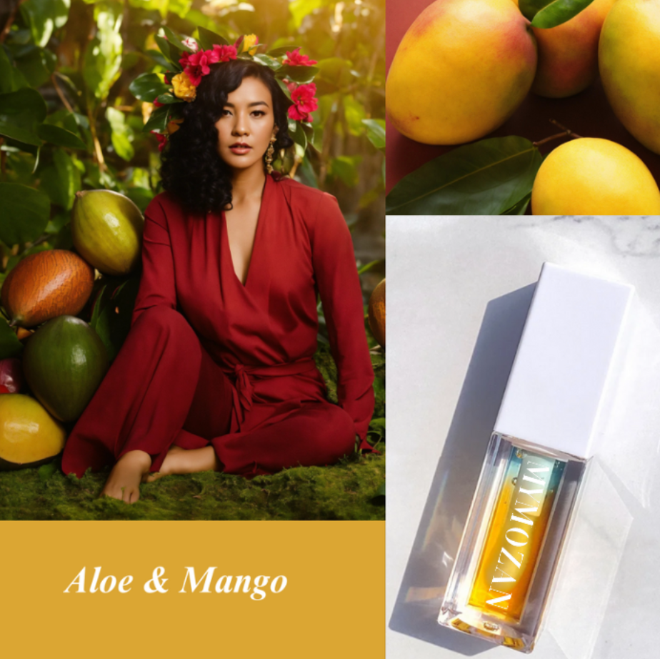 MYMOZAN Vegan Lip Oil - Aloe Mango