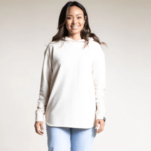 Olive + Splash Long Swoop Bamboo Hoodie