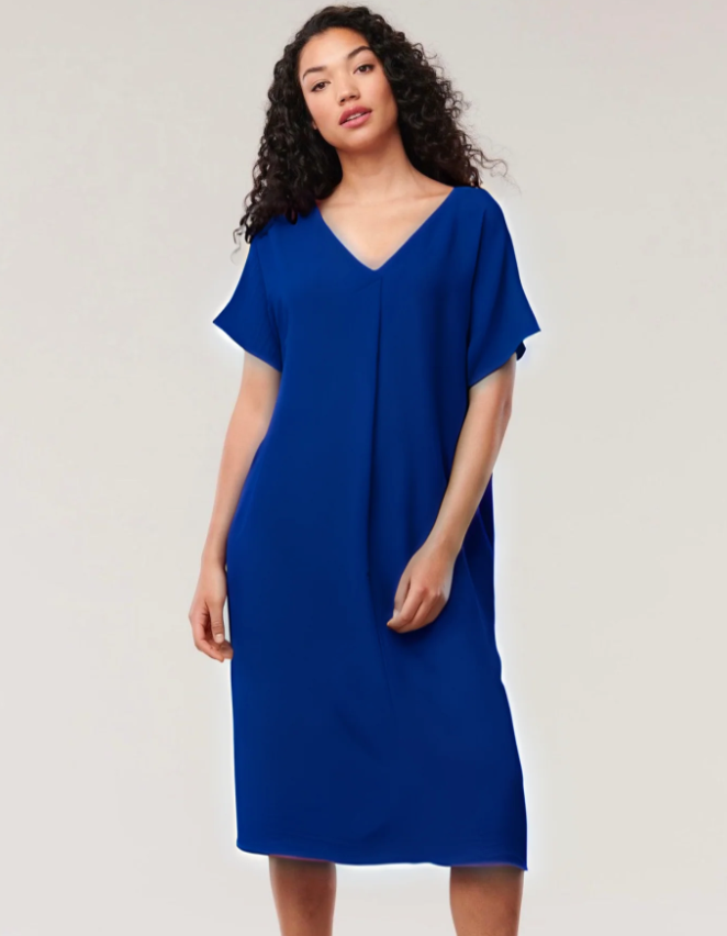 Helene Clarkson Design BIELLA Reversible Crinkle Gauze Dress/Caftan