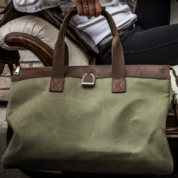 Oakbark & Chrome Weekender Bag