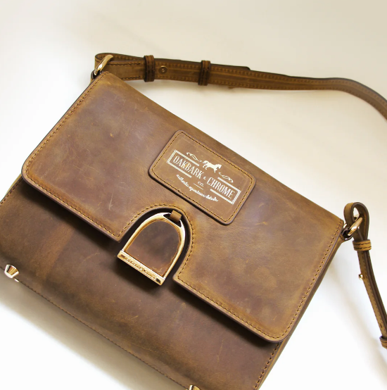 Oakbark & Chrome Shoulder Bag