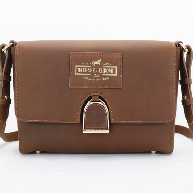 Oakbark & Chrome Shoulder Bag