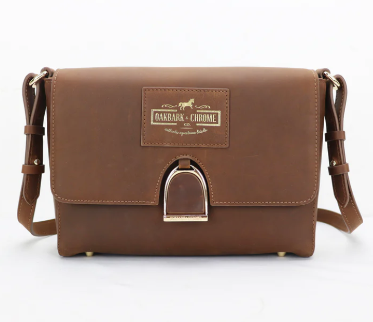 Oakbark & Chrome Shoulder Bag