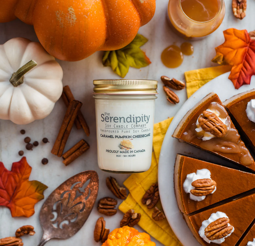 Serendipity Candles - Caramel Pumpkin Cheesecake 8oz