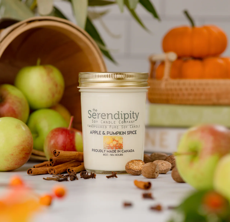 Serendipity Candles - Apple & Pumpkin Spice 8oz