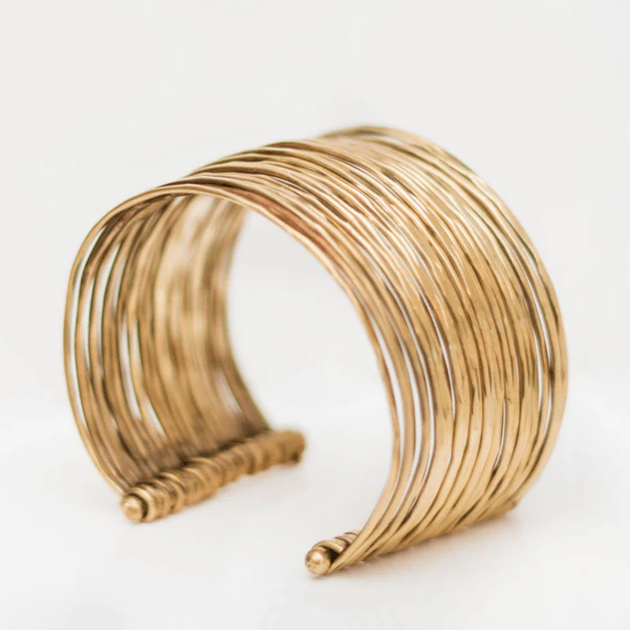 Love Not Fear BRIGID Brass Cuff