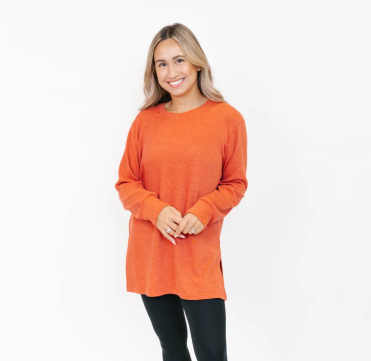 Smash & Tess Short Chelsea Tunic Sweater in Sienna