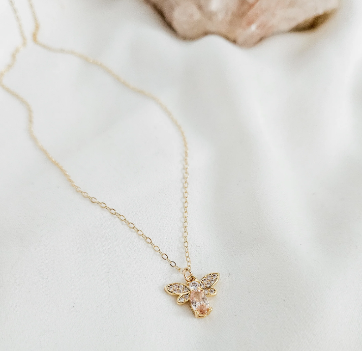 Rock Paper Pretty - Abeille 14K Gold Filled Necklace