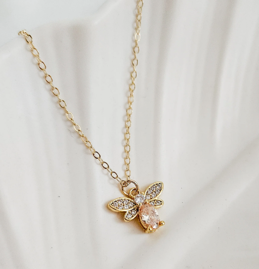 Rock Paper Pretty - Abeille 14K Gold Filled Necklace