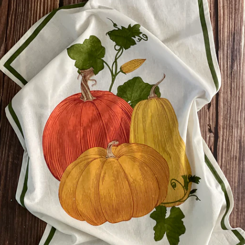 Mahogany Floursack Kitchen Towel - Pumpkin Patch