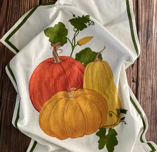 Mahogany Floursack Kitchen Towel - Pumpkin Patch