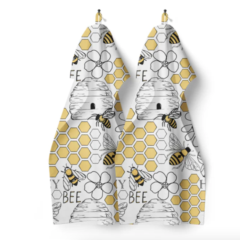 Mahogany HONEY BEE Kitchen Towel