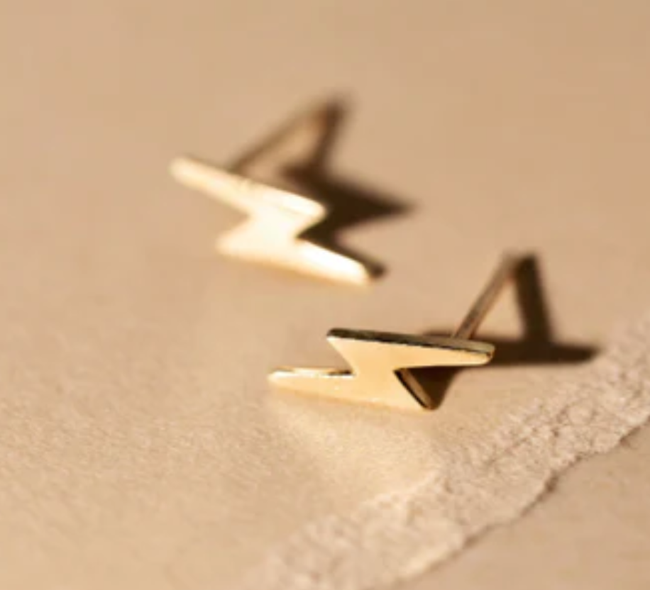 Shiny Soul Creations - Sterling Lightning Studs