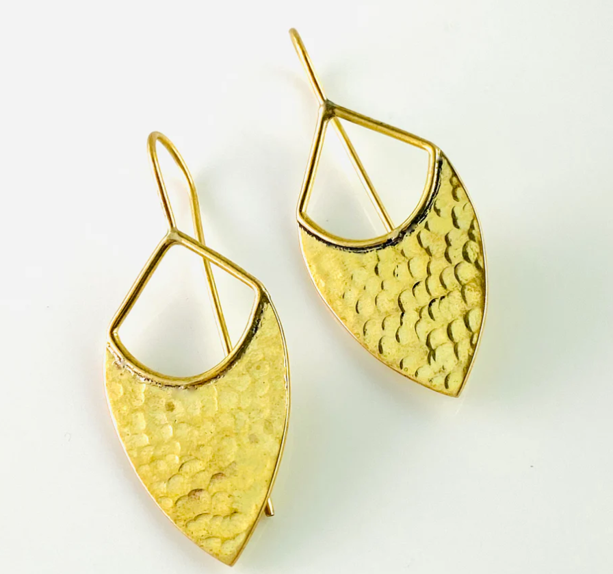 Love Not Fear DAKINI Brass Earrings