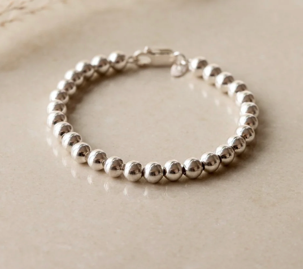 Shiny Soul Creations - 8mm Sterling Intention Bracelet with Clasp