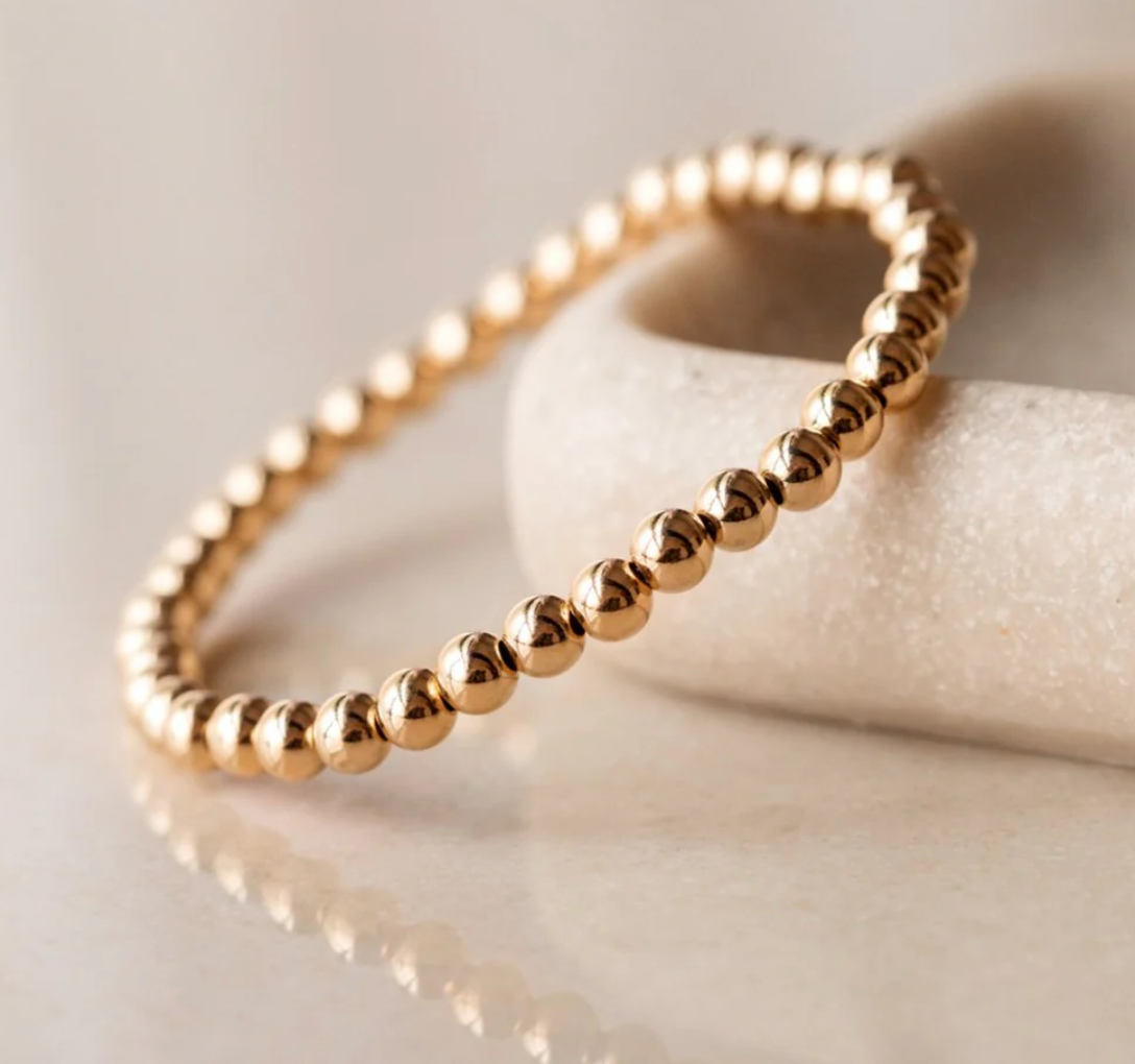 Shiny Soul Creations - 3mm Gold Intention Bracelet