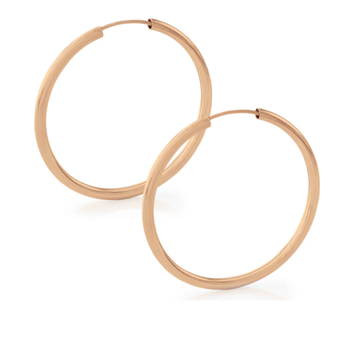 Crafted By CITRUS - Rose Gold Hoop Earrings