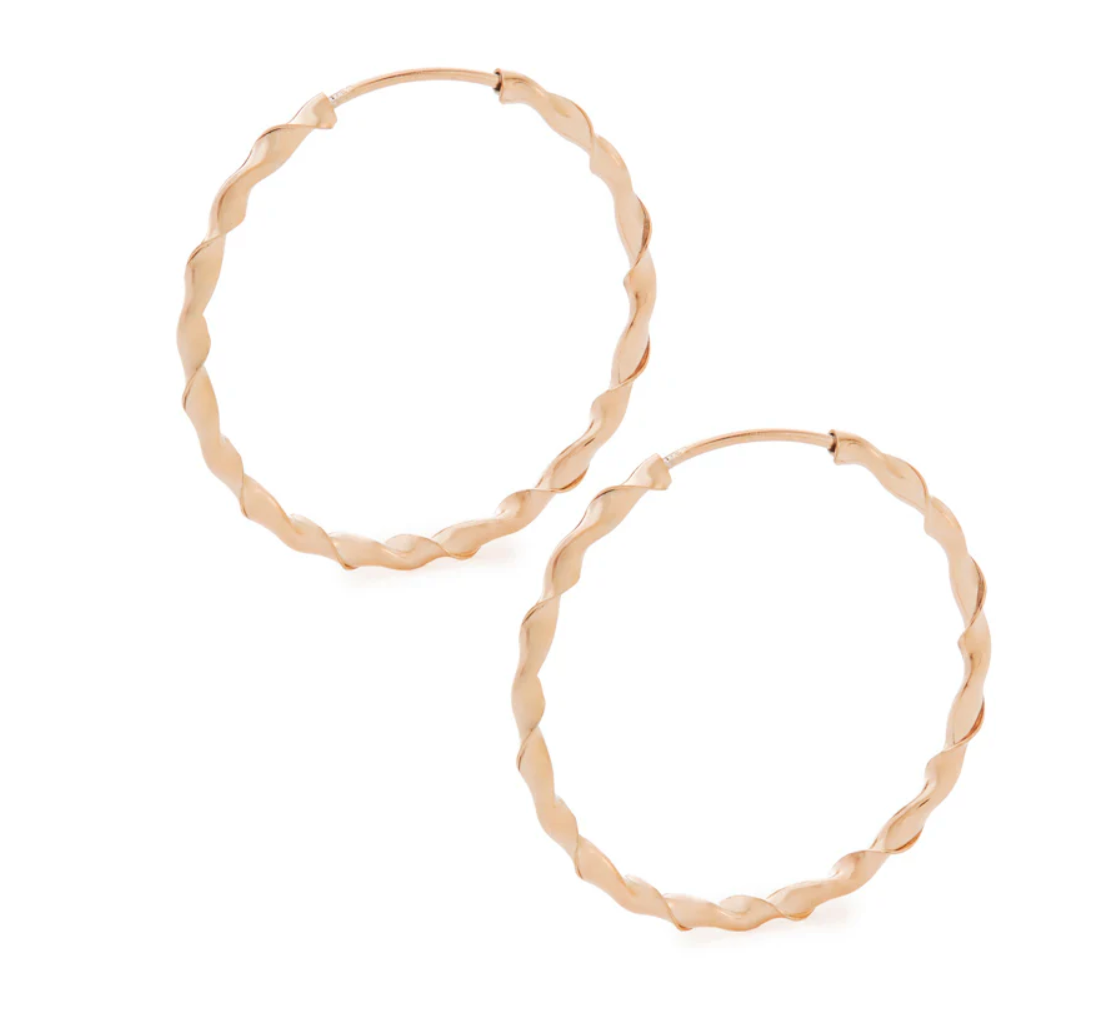 Crafted By CITRUS - Rose Gold Hoop Earrings