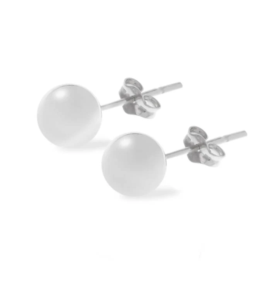 Crafted By CITRUS - Sterling Silver Ball Stud Earrings