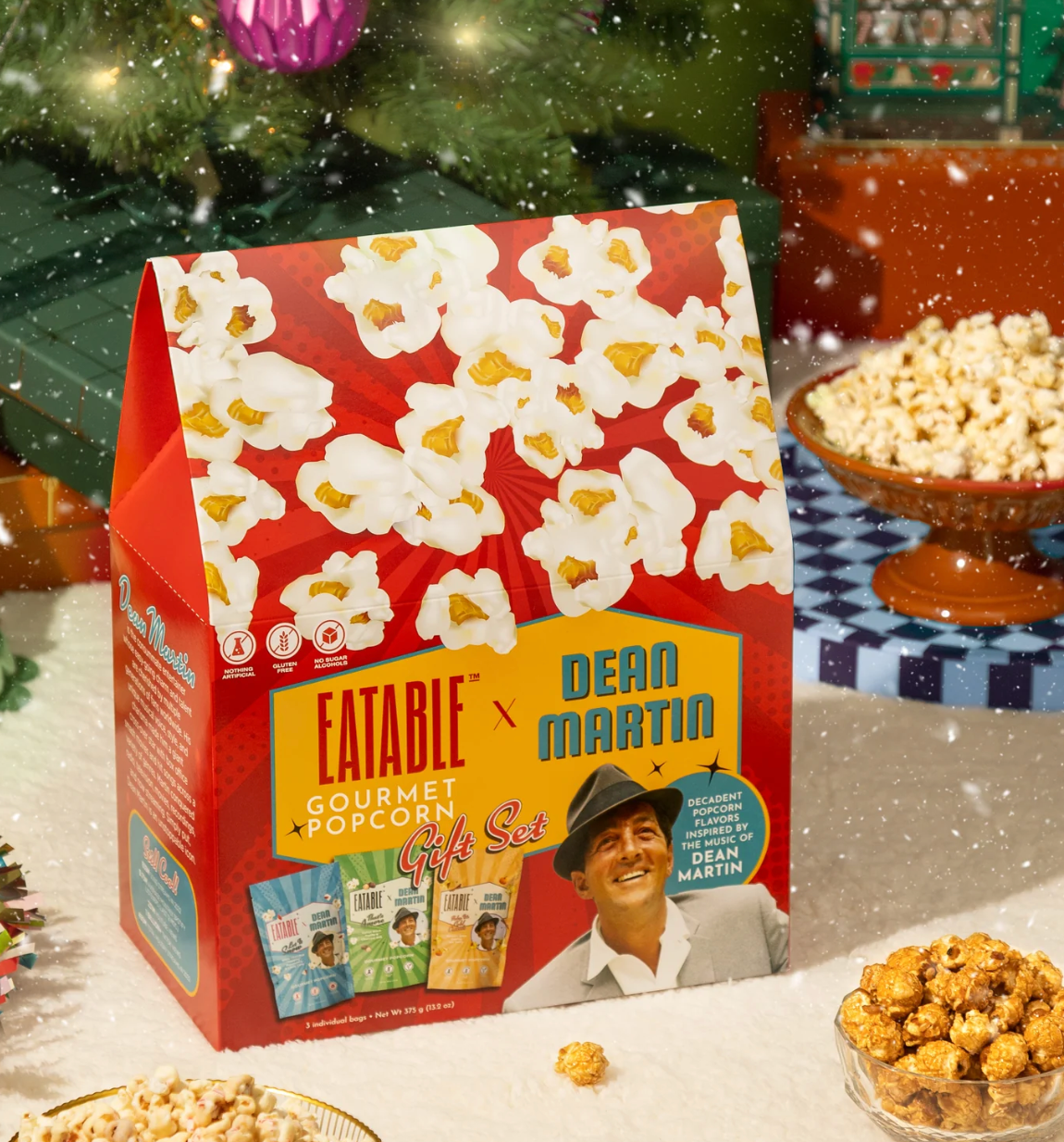 EATABLE Gourmet Popcorn - Dean Martin Trio Gift Set (Limited Edition)