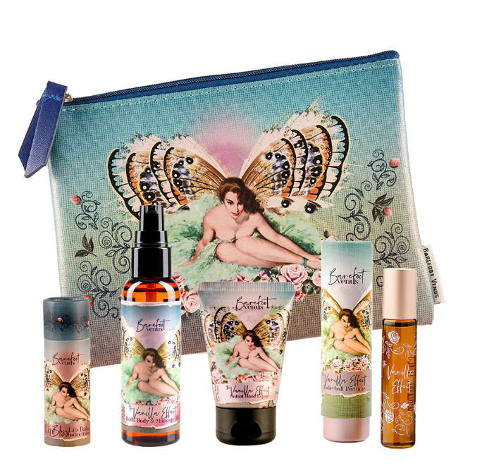 Barefoot Venus Vanilla Effect Collection - Goddess Bag with Mini Glow Essentials