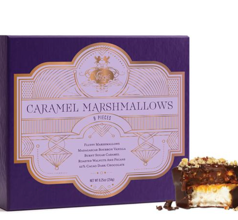 VOSGES Caramel Marshmallows 9-Piece Gift Box