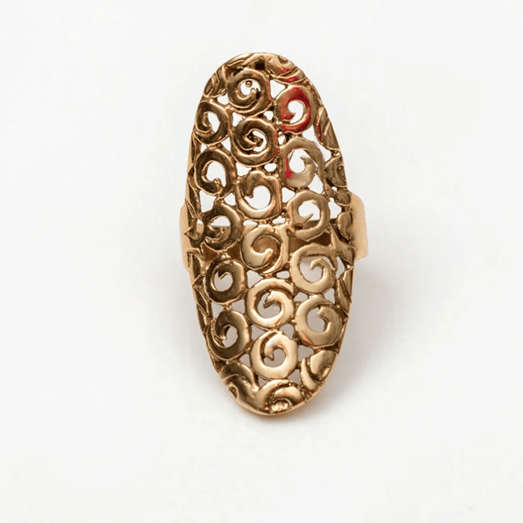 Love Not Fear FRIDA Brass Ring