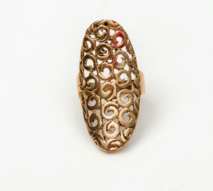 Love Not Fear FRIDA Brass Ring