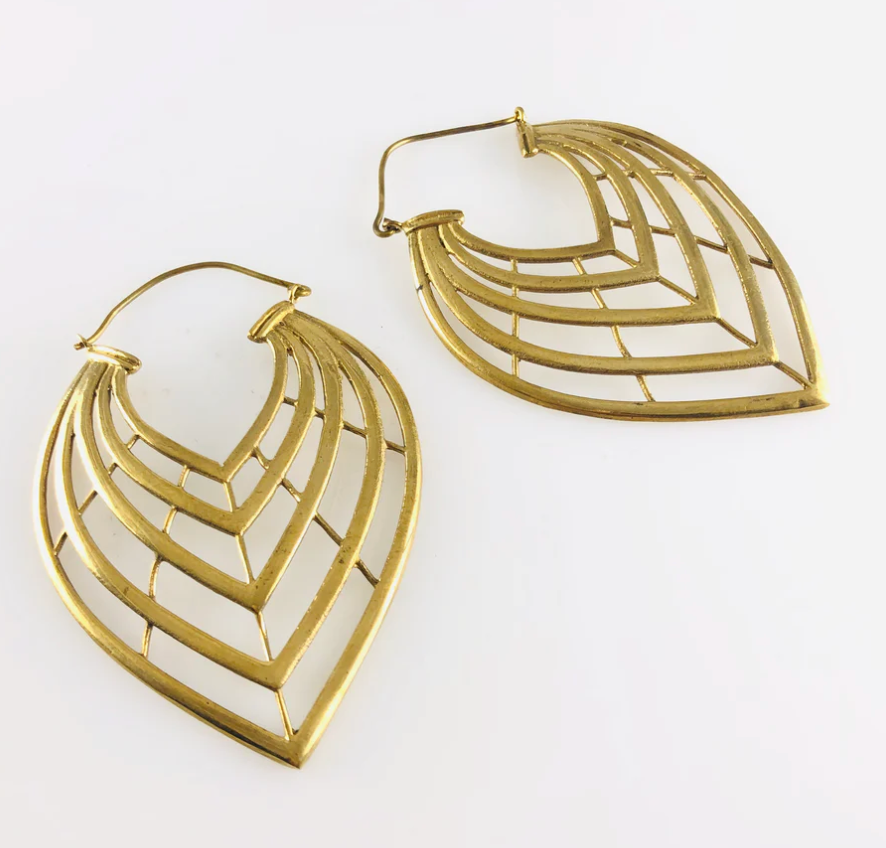 Love Not Fear APSARA Brass Earrings