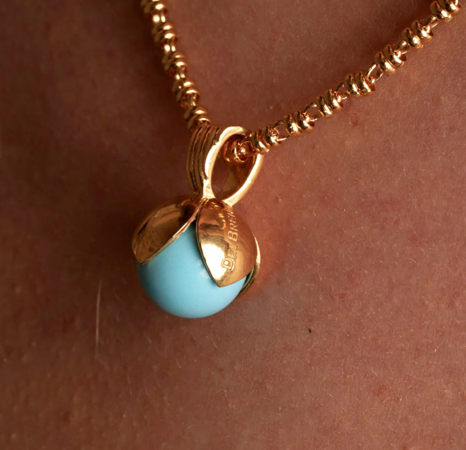 Debbie Travis Italian Jewelry Collection - Turquoise Cappellini Pendant