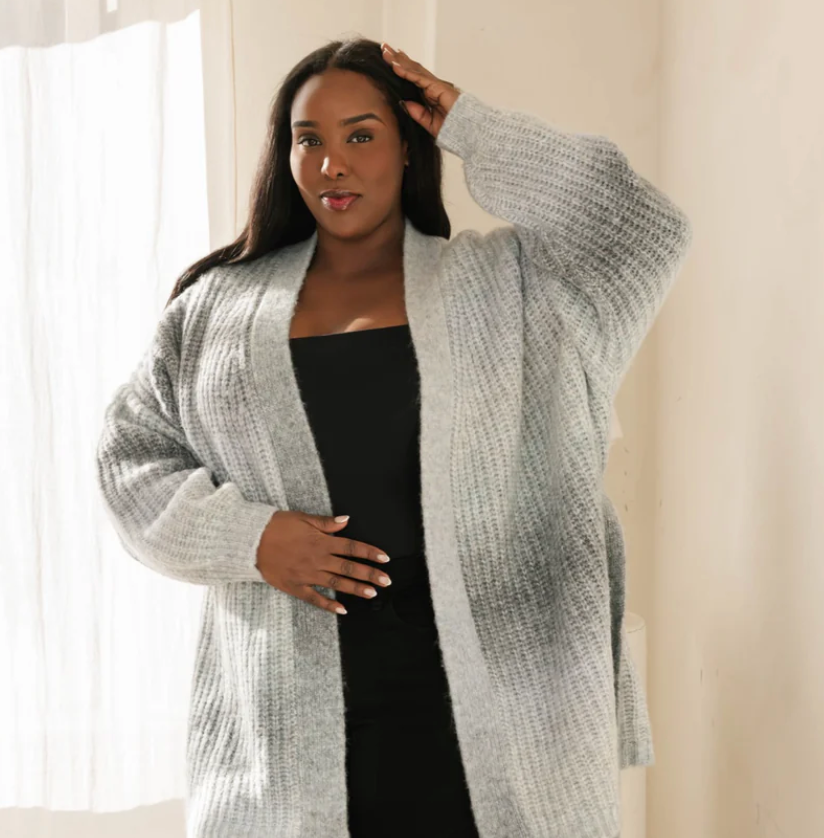 Smash & Tess SERENA Wrap Cardigan in Ombré Blue