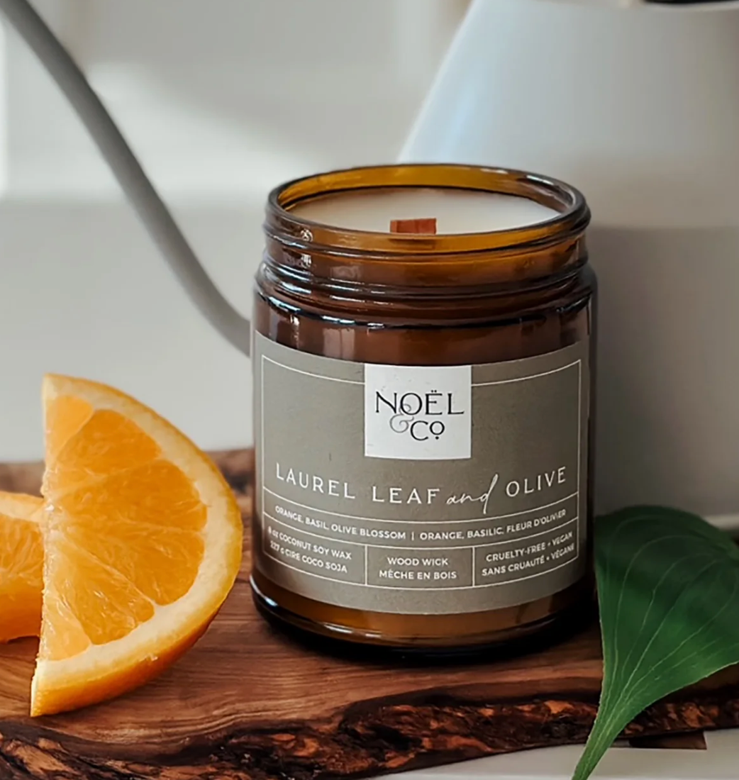 NOËL & CO Laurel Leaf + Olive 8oz Candle