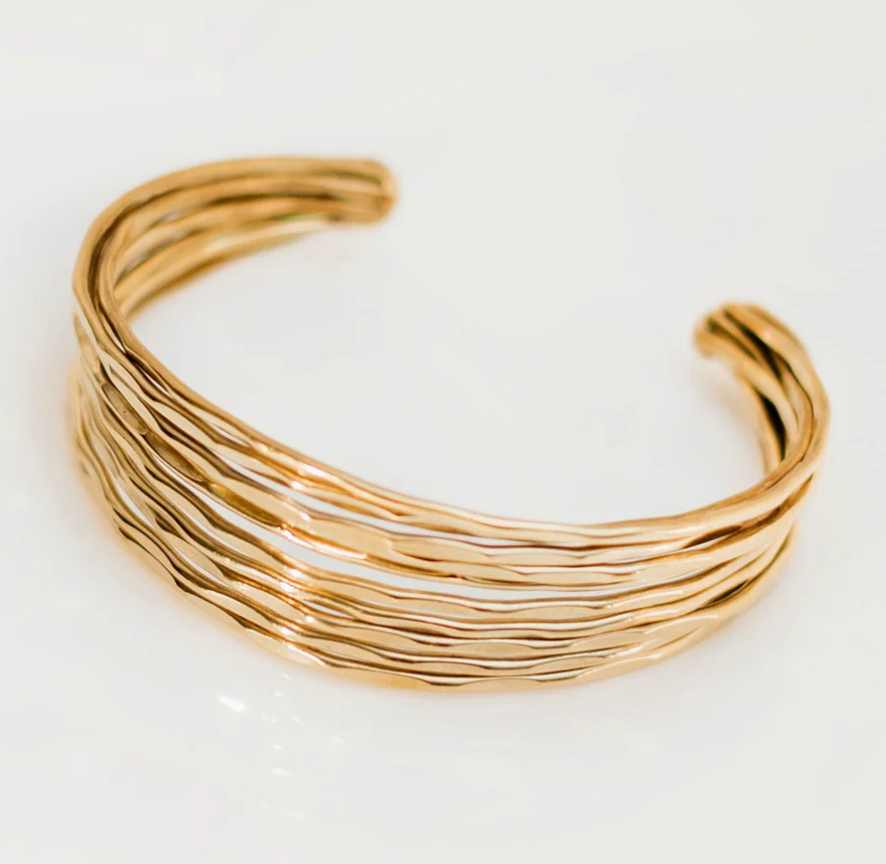 Love Not Fear OYA Brass Cuff