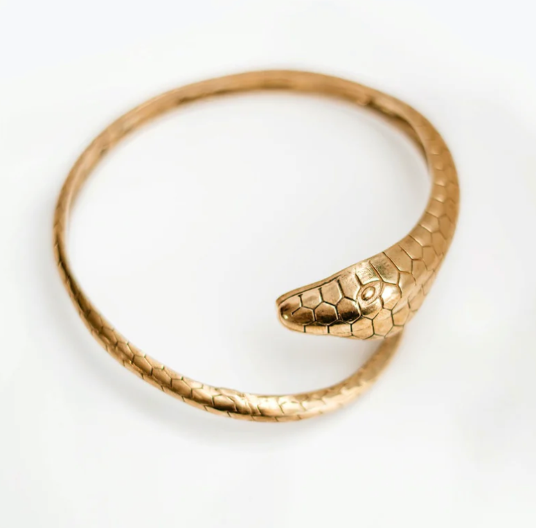 Love Not Fear KUNDALINI Brass Cuff