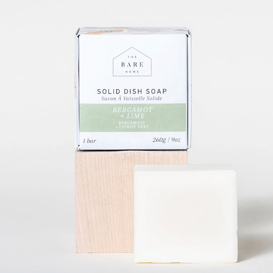 The Bare Home Dish Soap - Solid Bar (Bergamot + Lime)