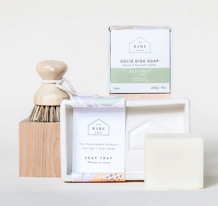 The Bare Home Dish Soap - Solid Bar (Bergamot + Lime)