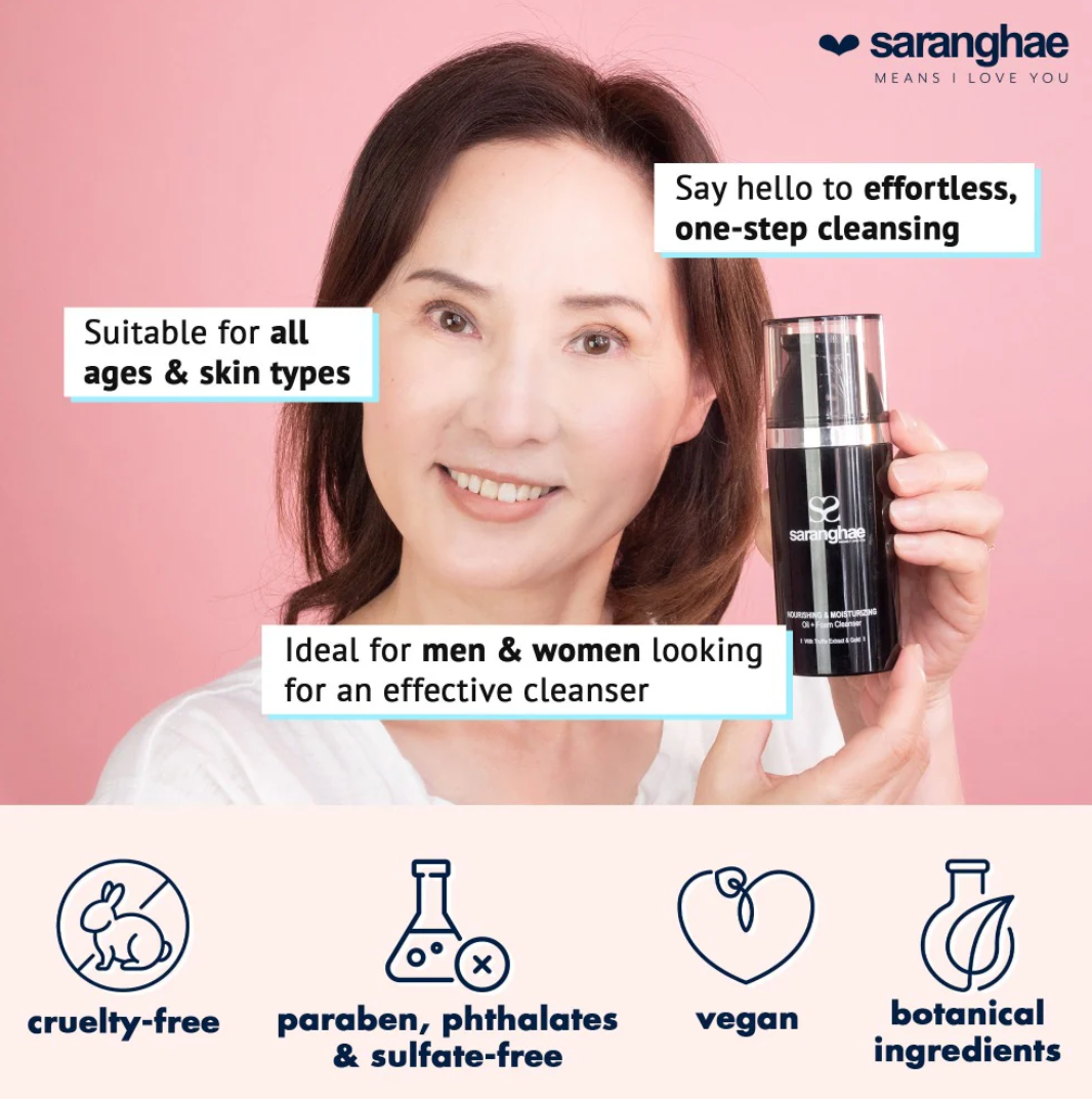 SARANGHAE SKIN Nourishing & Moisturizing Oil + Foam Cleanser