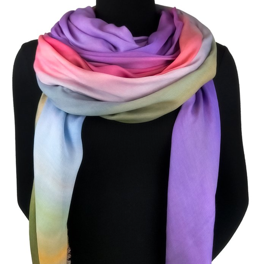 LOLILI Fine Art Scarf - Summer Sky