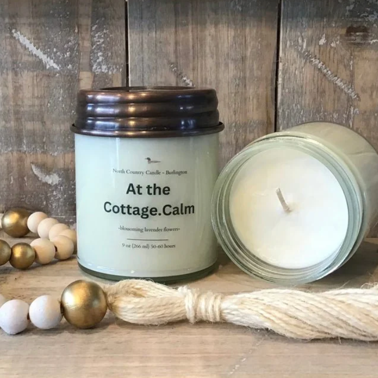 North Country Candle - 9oz AT THE COTTAGE Candle with Copper Lid