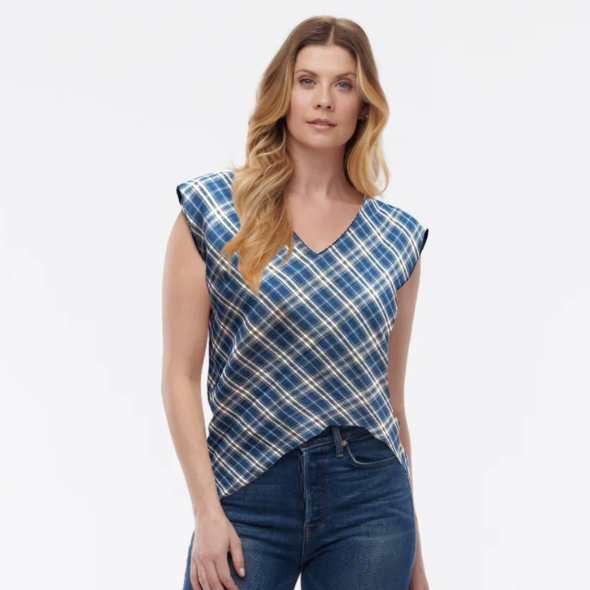 Helene Clarkson Design SHILO 4-Way Reversible Cotton Top